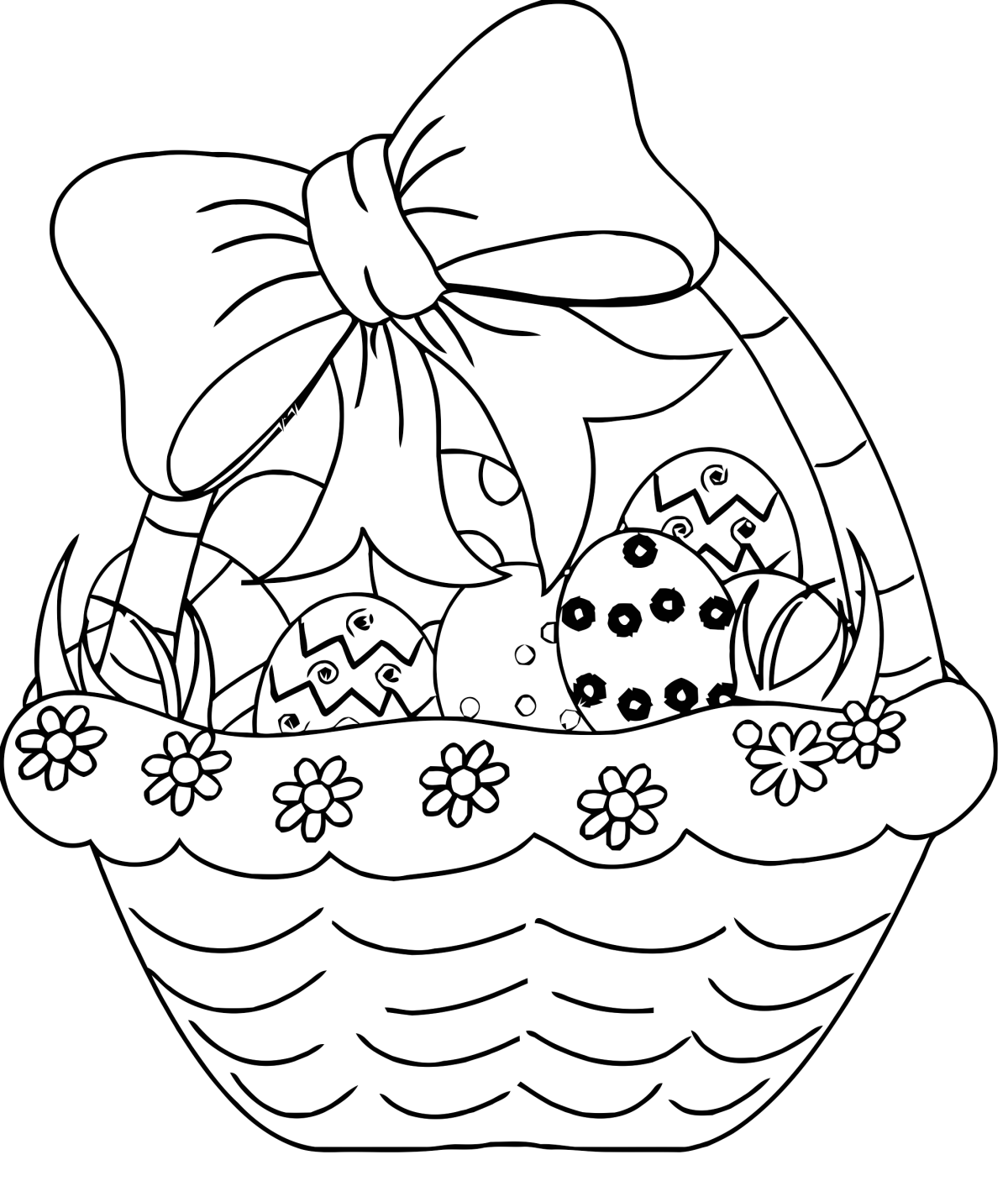 Dibujo de pascua para descargar y colorear