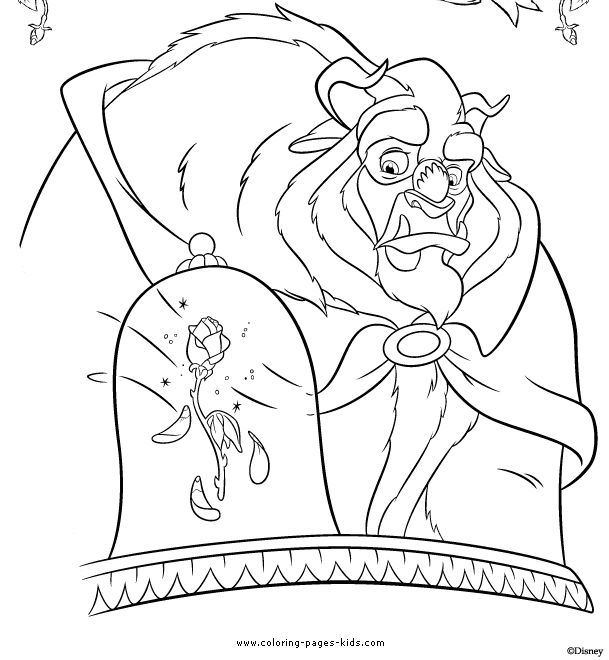 Coloriage la belle et la bãªte disney coloring pages ctoon coloring pages witch coloring pages