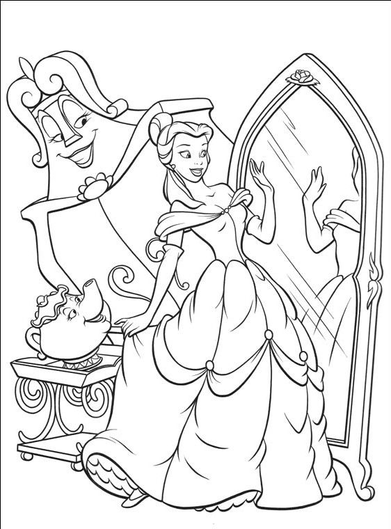 Beauty and the beast coloring pag dibujos para colorear de la bella y la btia ariel para colorir denhos para colorir livro de colorir