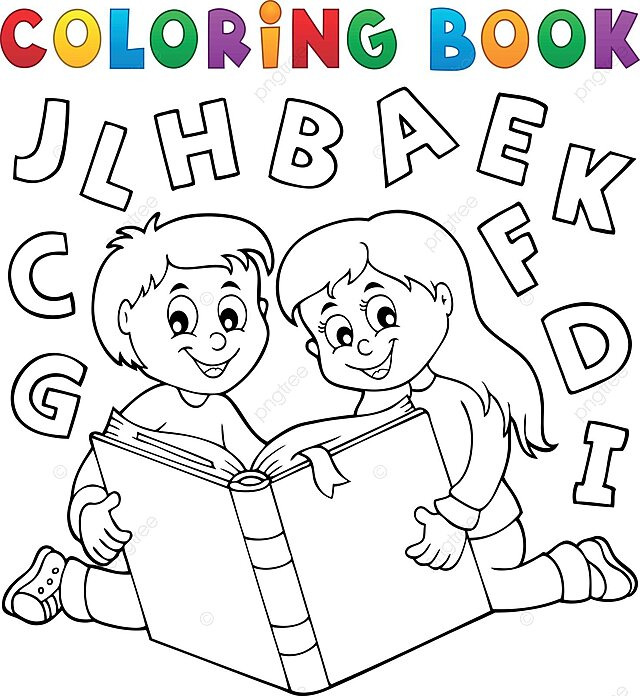 Dibujo de libro para colorear niãos y literatura tema chico obra arte vector png dibujos dibujo de libro dibujo de rata dibujo de anillo png y vector para dcargar gratis