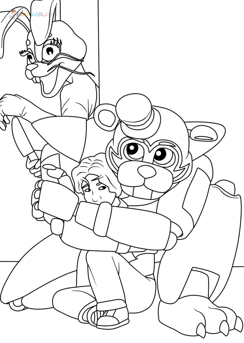 Five nights at freddys coloring pages