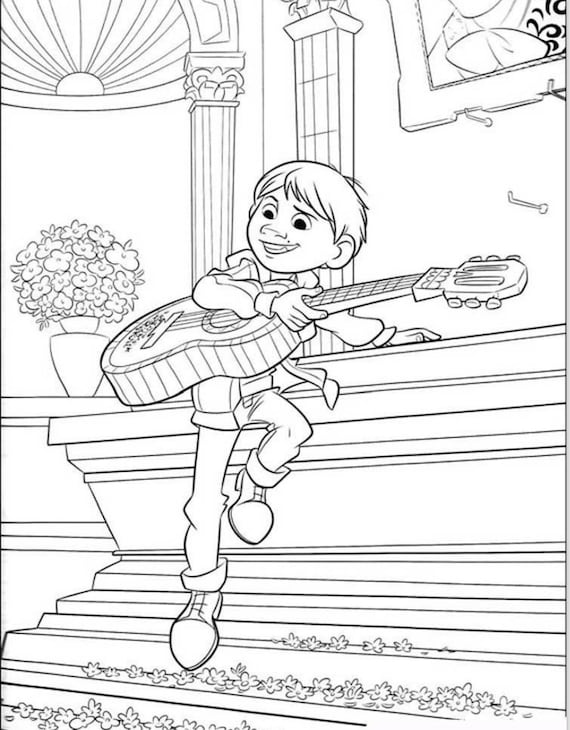 Coco printable coloring pages