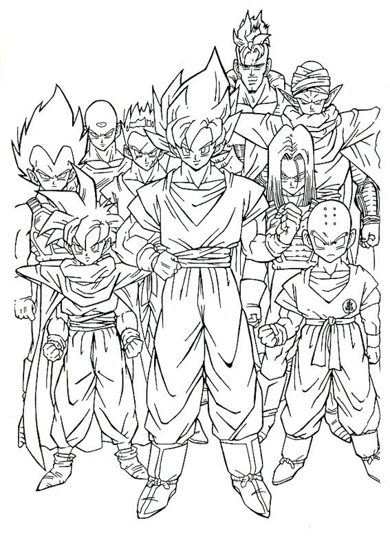 Disegni di dragon ball z da stampare e colorare dragon coloring page super coloring pages cartoon coloring pages