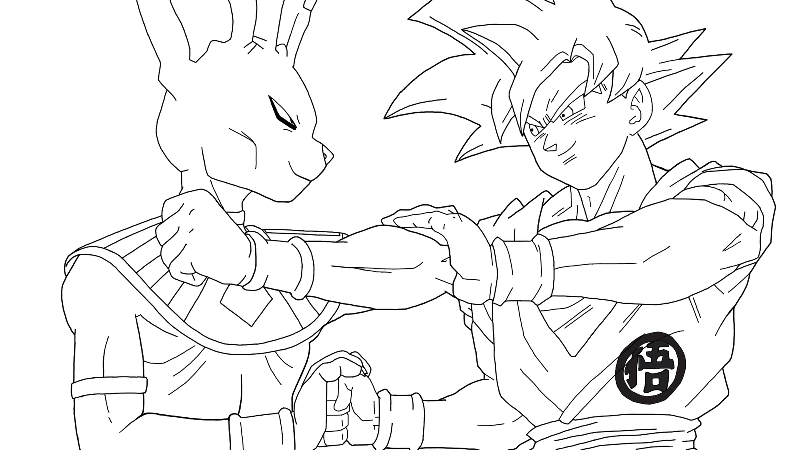 Dibujos para colorear gratis para niãos de dragon ball z