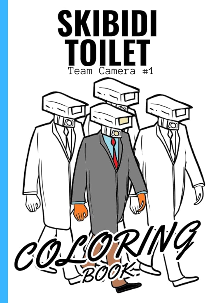 Skibidi toilet drawing and coloring book