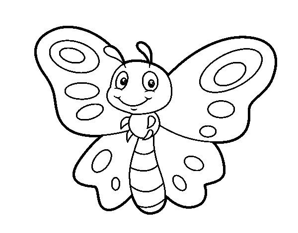 Dibujo de mariposa fantasãa para colorear mariposas para colorear dibujos de mariposas animales animados para colorear