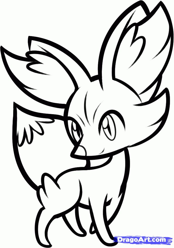 How to draw fennekin pokemon x and y step by step drawing guide by dawn pokemon coloring pages pokemon coloring pokemon drawings