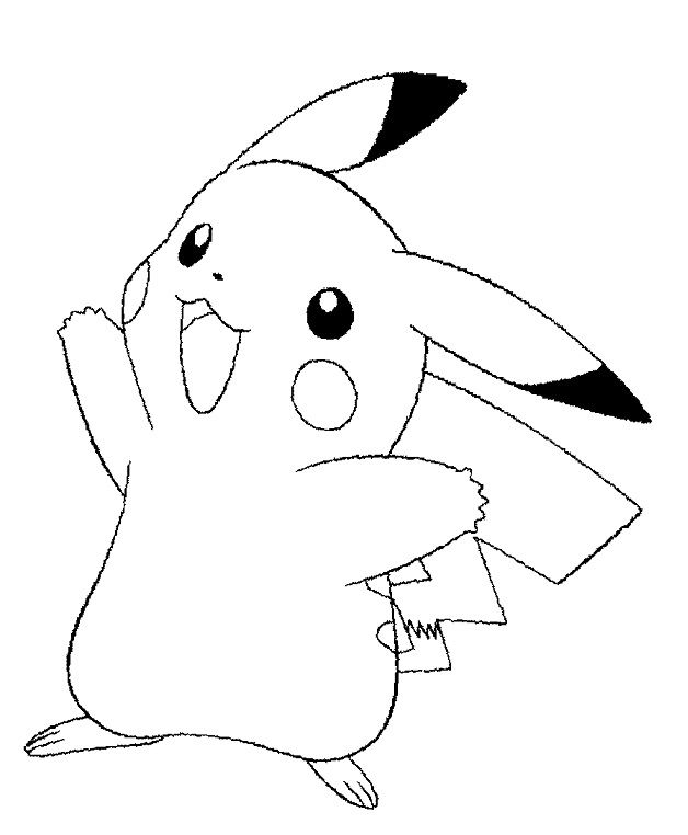 Dibujos de pokemon para colorear pikachu pikachu coloring page cartoon coloring pages pokemon coloring pages