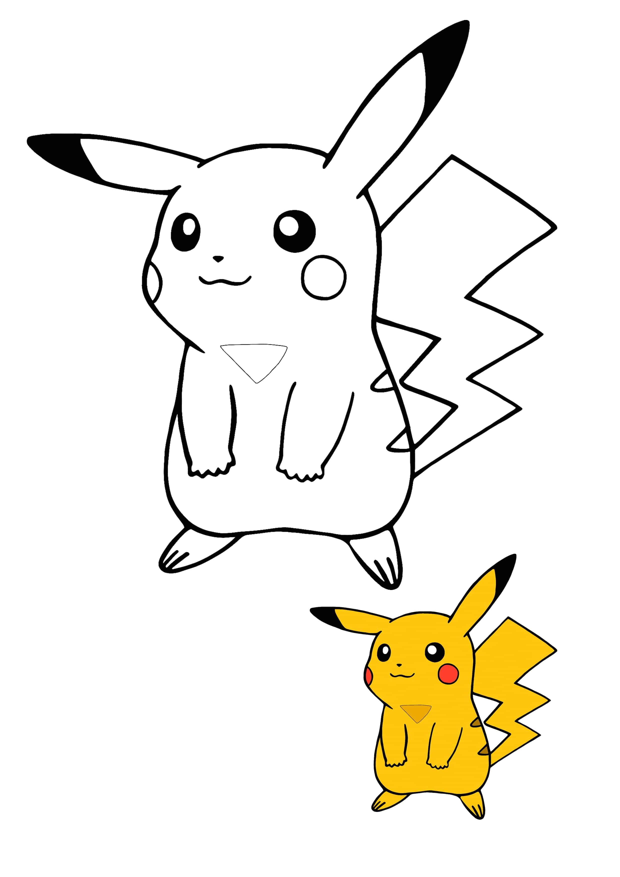 Kawaii pikachu coloring page with preview pikachu coloring page pokemon coloring pages pokemon coloring