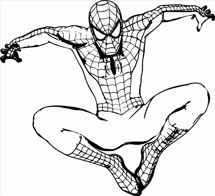 Marvelous image of free spiderman coloring pages