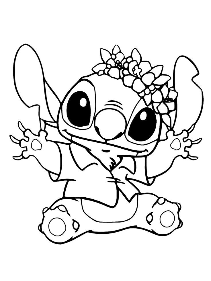 Personaje stitch kawaii disney imagenes bonitas para colorear imãgenes coloridas