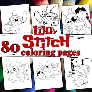 Stitch coloring page