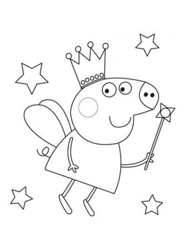 Fairy peppa pig coloring in pages peppa pig para colorir desenhos para colorir peppa familia peppa pig