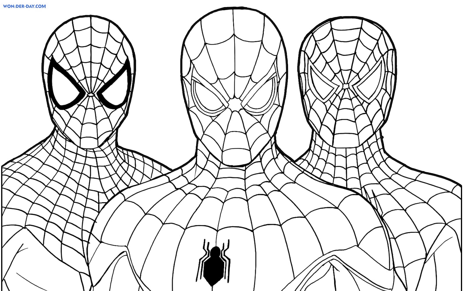 Dibujos de spiderman para colorear