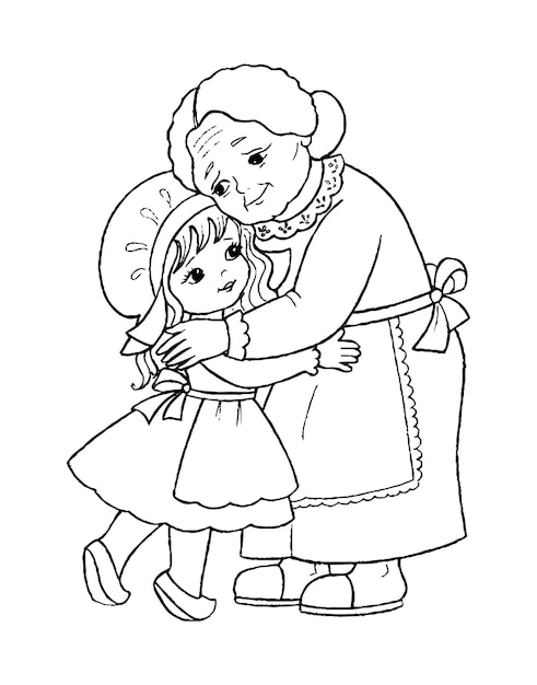 Premium vector mothers day coloring pages for kids