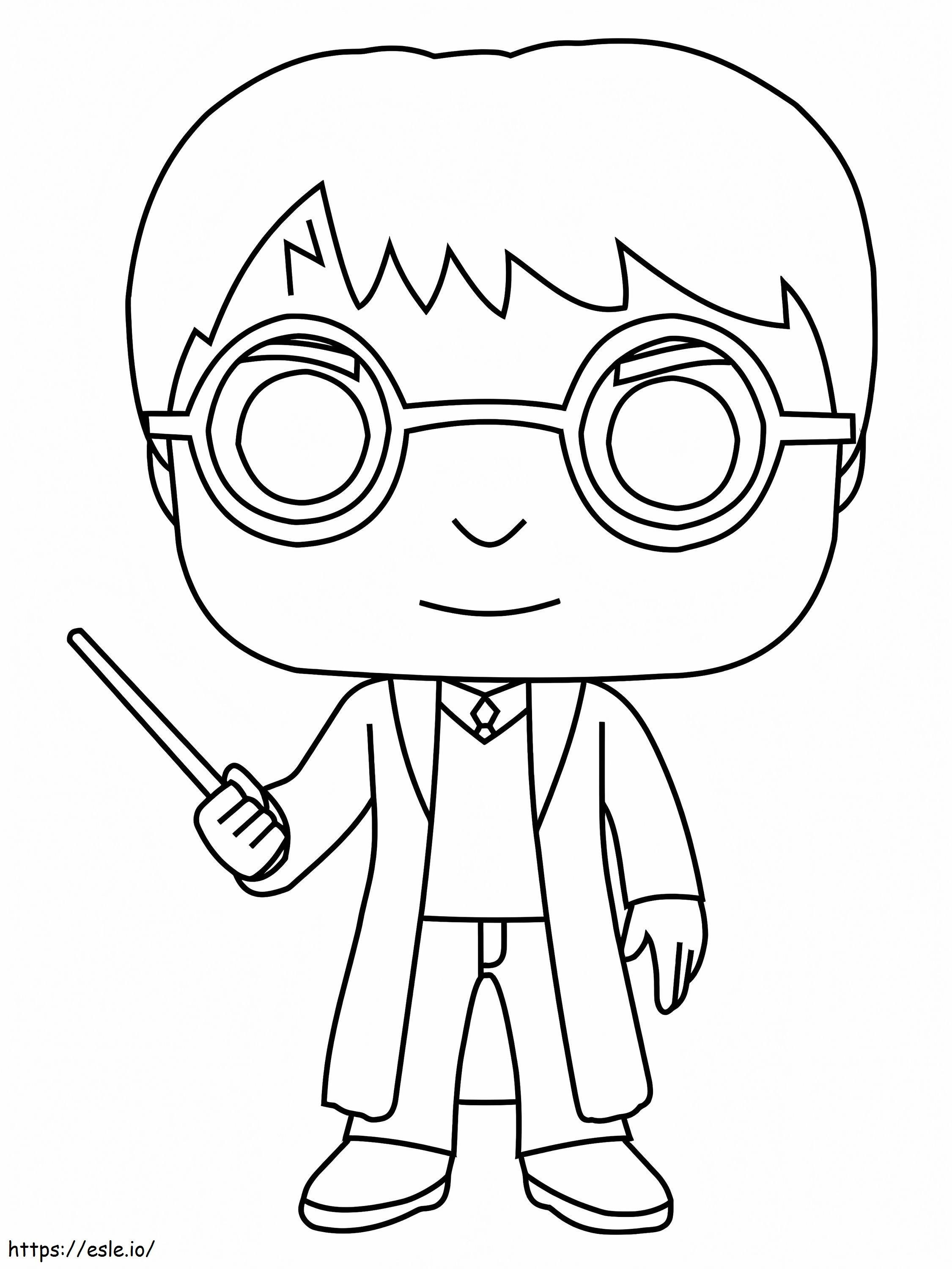 Harry potter funko coloring page