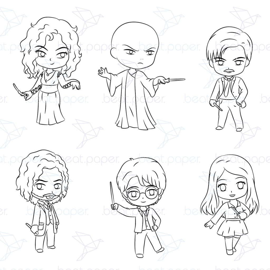 Harry potter hogwarts sellos digitales para colorear harry y los merodeadores beatpaper