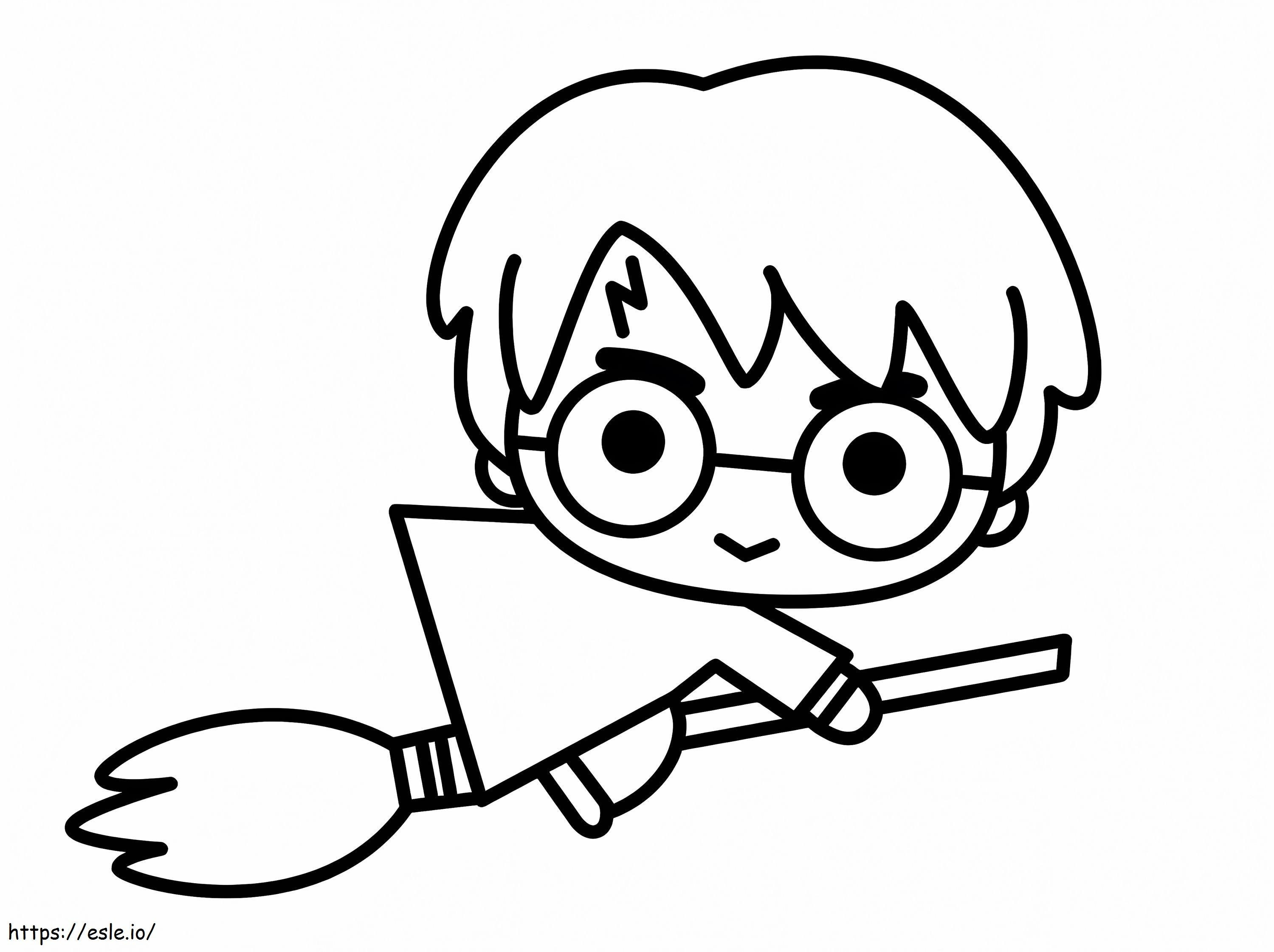 Cute harry potter coloring page