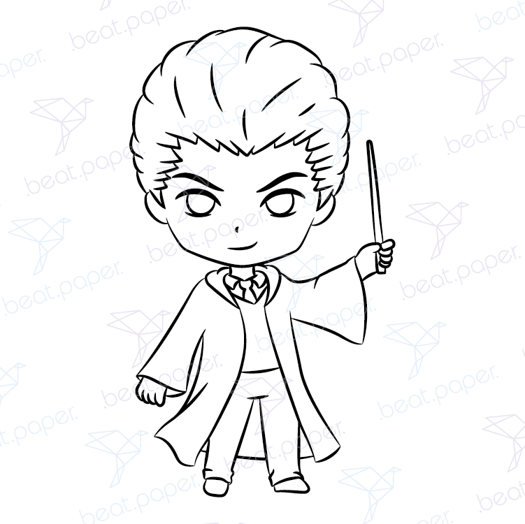 Harry potter hogwarts sellos digitales para colorear beatpaper