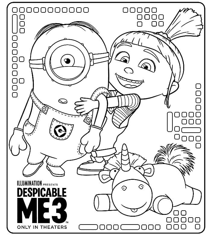 Despicable me coloring pages