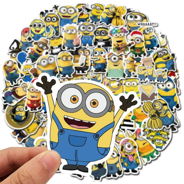 Hongchun pack of minions cute rtoon stickers for mobile phone laptops motorcycle kids