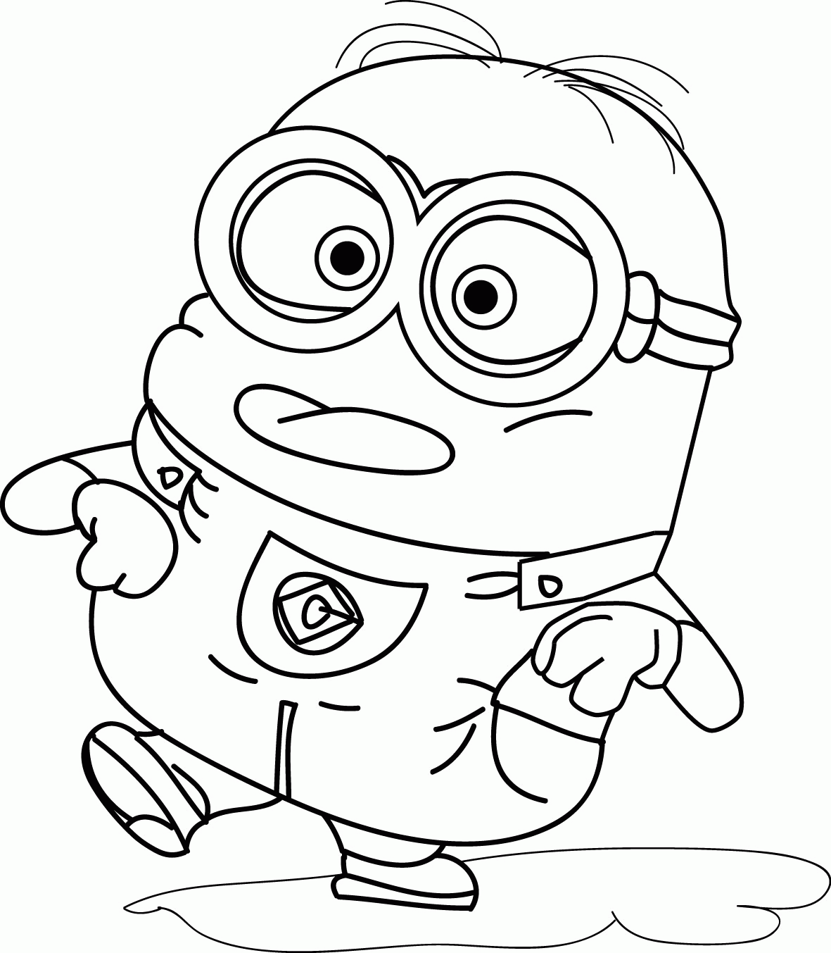 Cute minion coloring pages