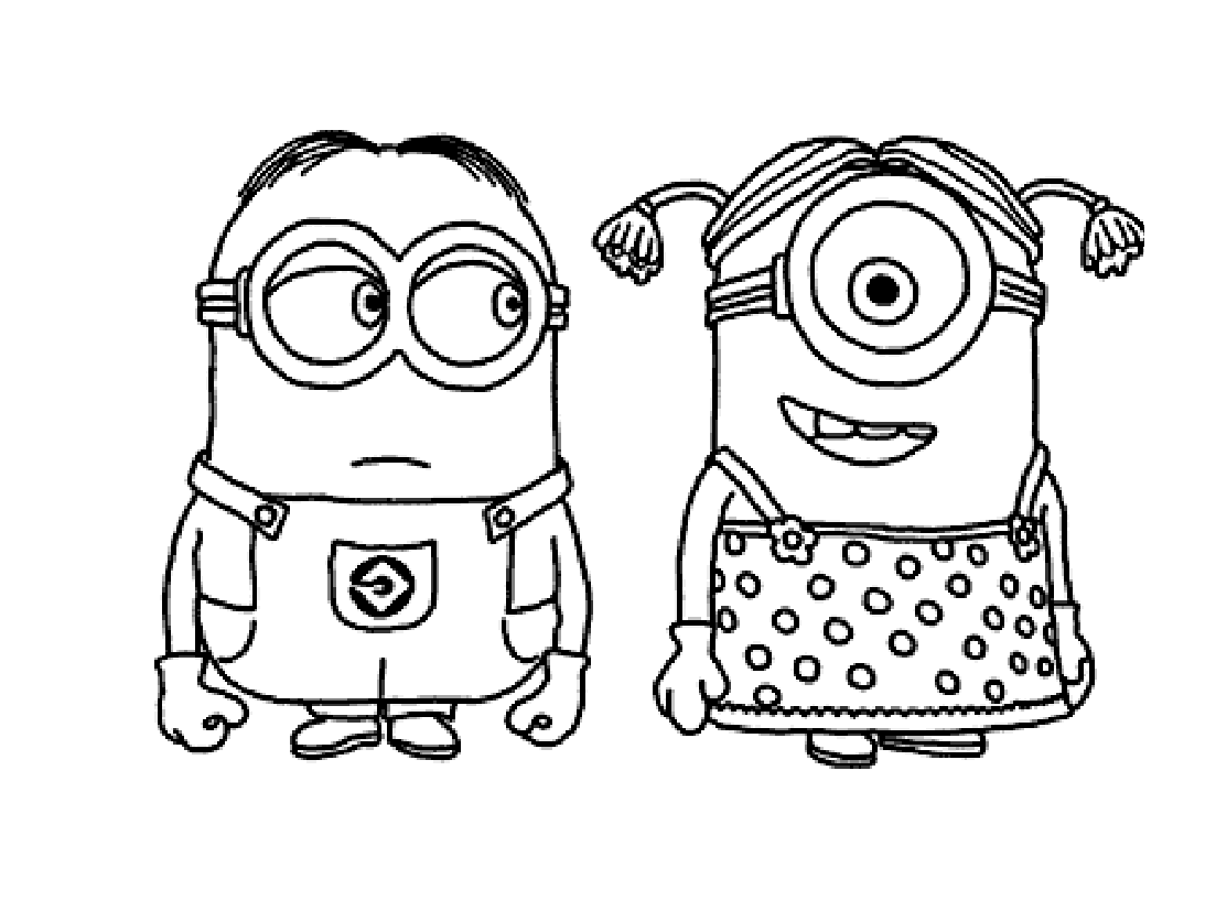 Minions coloring pages for kids