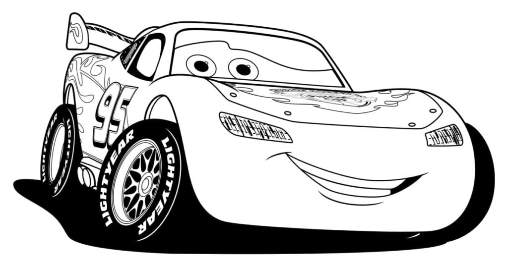 Lightning mcqueen coloring pages