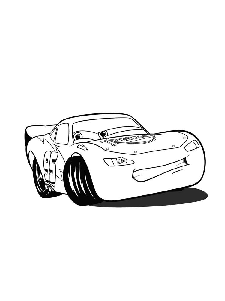 Dibujos de rayo mcqueen para colorear