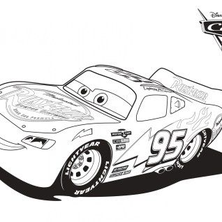 Race into fun with lightning mcqueen coloring pages