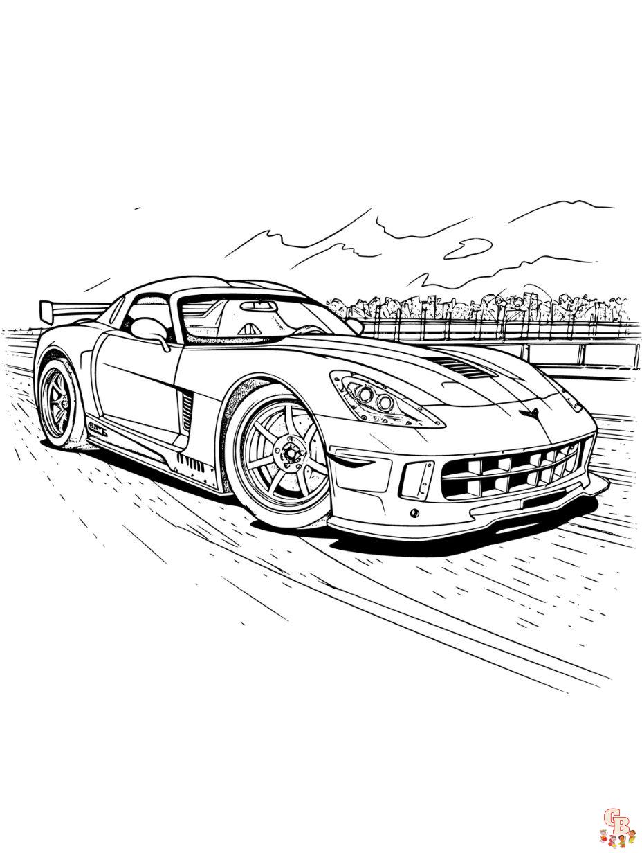 Car coloring pages for kids