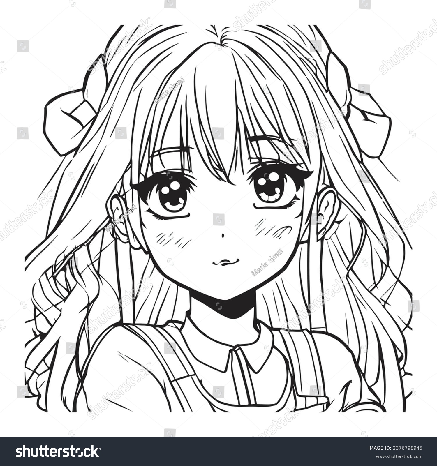 Anime coloring pages images stock photos d objects vectors
