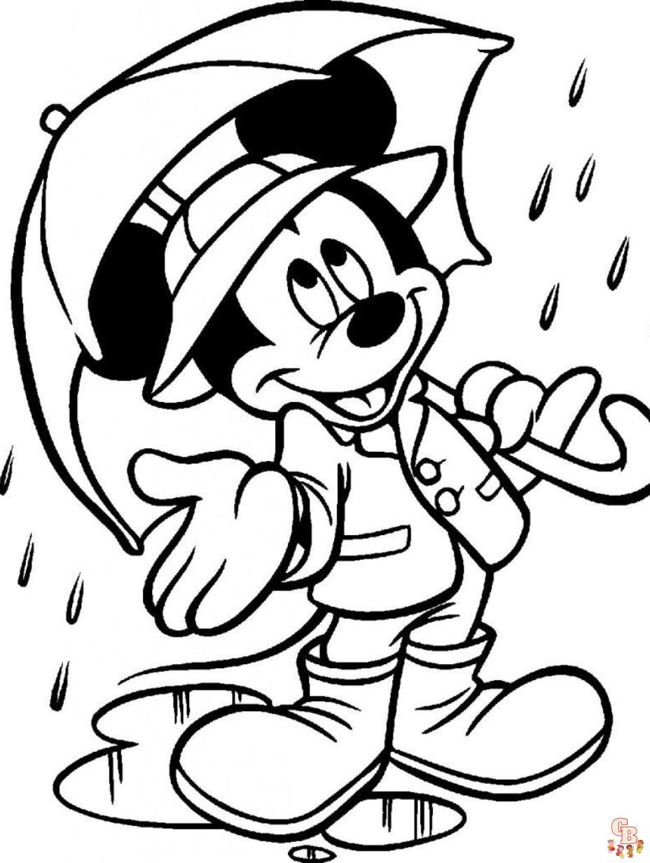 Free mickey mouse coloring pages for kids
