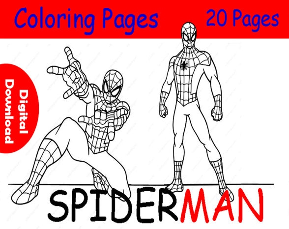 Coloring spider man