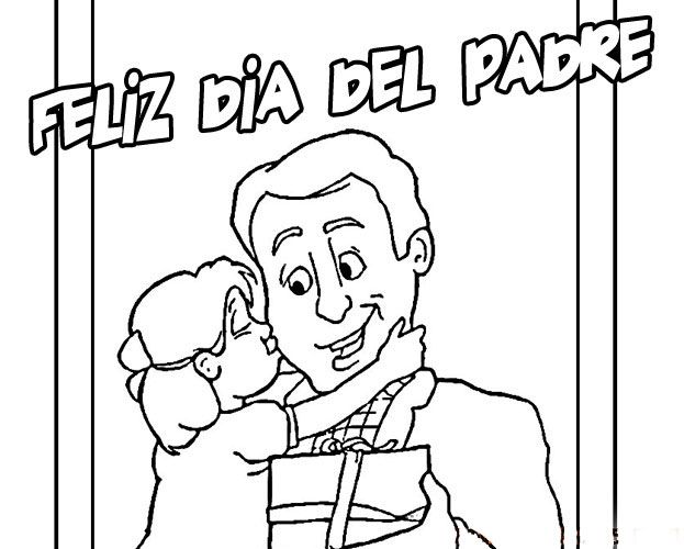 En junio se celebra el dãa del padre tarjetas para descargar y colorear con frases feliz dãa del padre dia del padre felz dia del padre