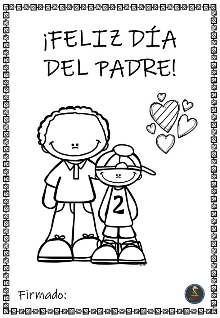 Tarjetas para colorear para el dãa del padre diplomas dia del padre tarjetas dia del padre feliz dãa del padre