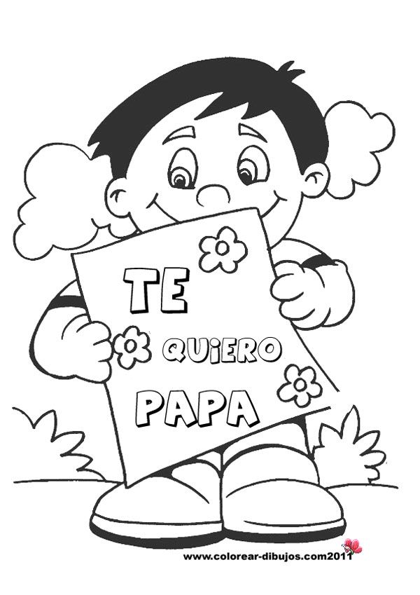 Dibujos para el dãa del padre para colorear e imprimir dibujos dia del padre dia del padre tarjetas dia del padre