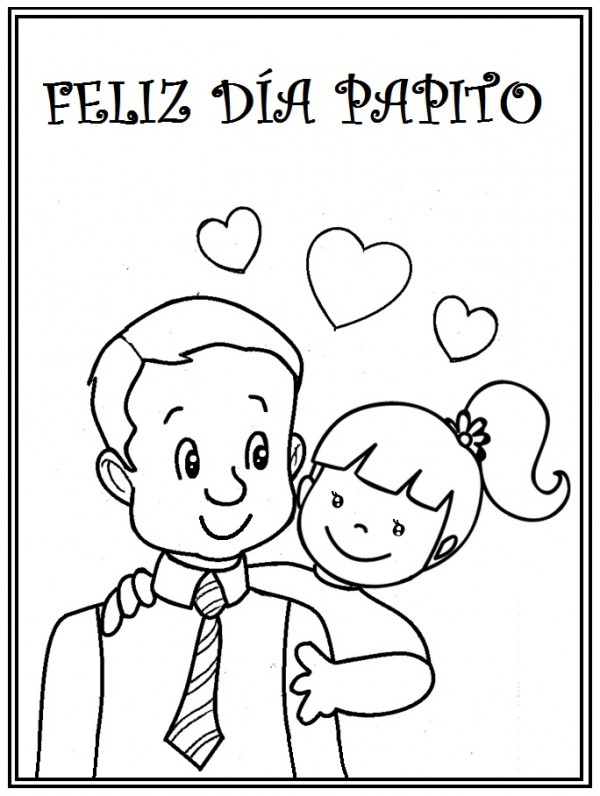 Dibujos colorear dãa del padre ii estudiando con mamã dibujos dia del padre feliz dia papa tarjetas dia del padre