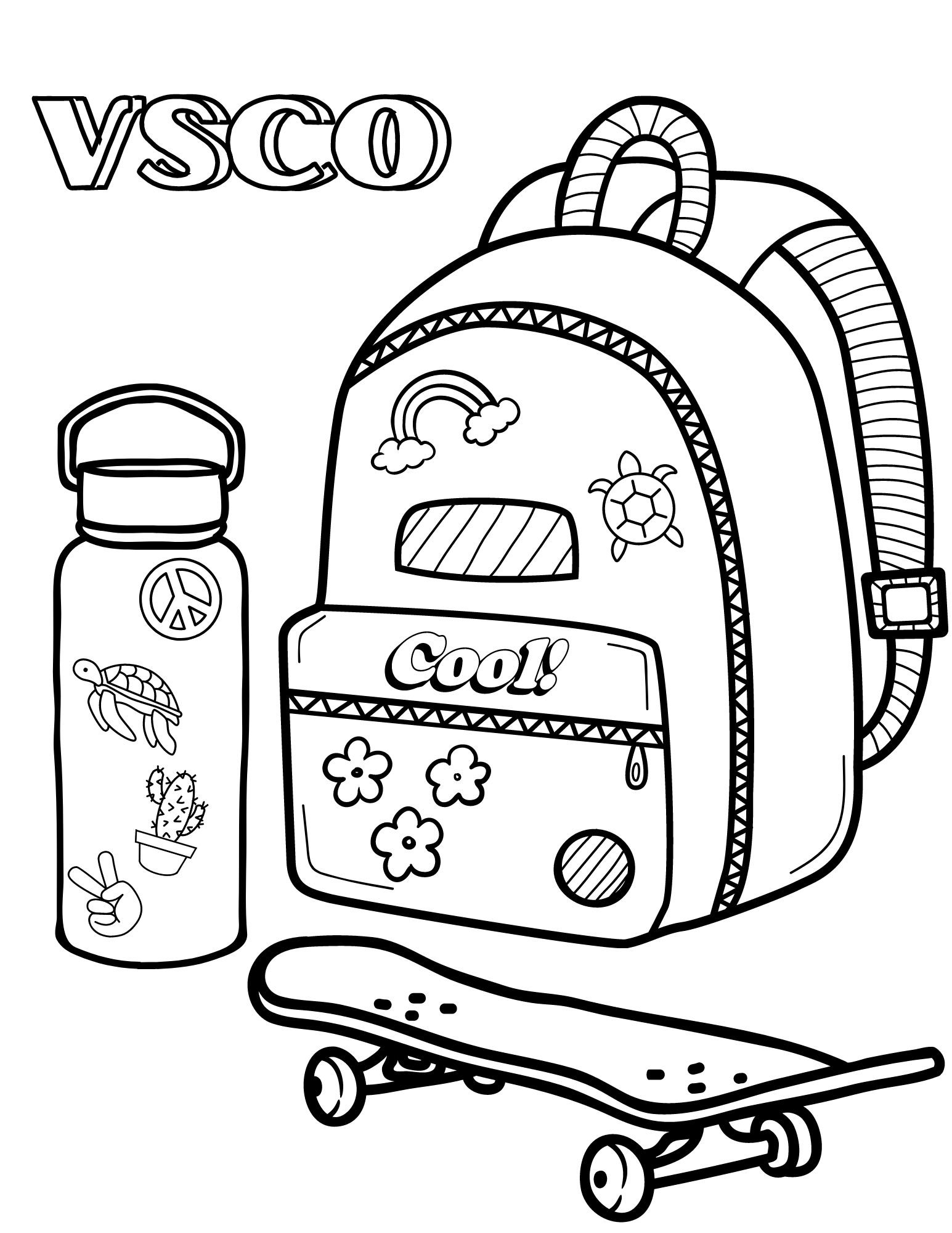 Vsco girl coloring pages teens coloring pages vsco aesthetic coloring teen printables vsco girl pdf teen girl coloring instant download