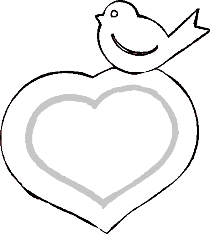 Valentine coloring pages