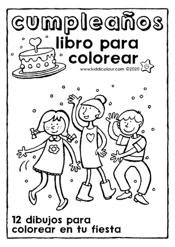 Libro para colorear sobre cumpleaãos