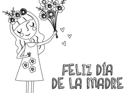 Dibujos del dãa de la madre para colorear y felicitar a mamã