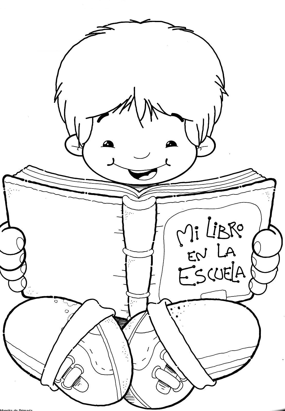 Dibujar un libro dia nacional do livro infantil dia do livro pãginas para colorir cola