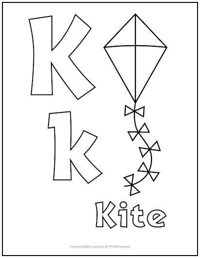 Alphabet letter âkâ coloring page letter k crafts abc coloring pag letter k