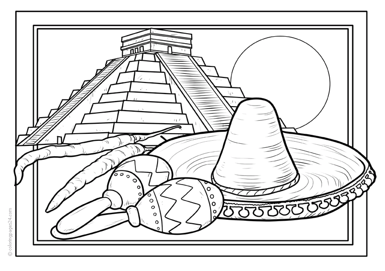 Mexico coloring pages