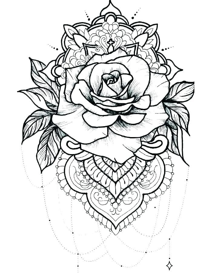 Tattoo coloring pages for adults