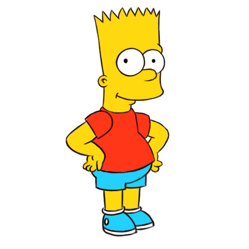 Ways to draw bart simpson