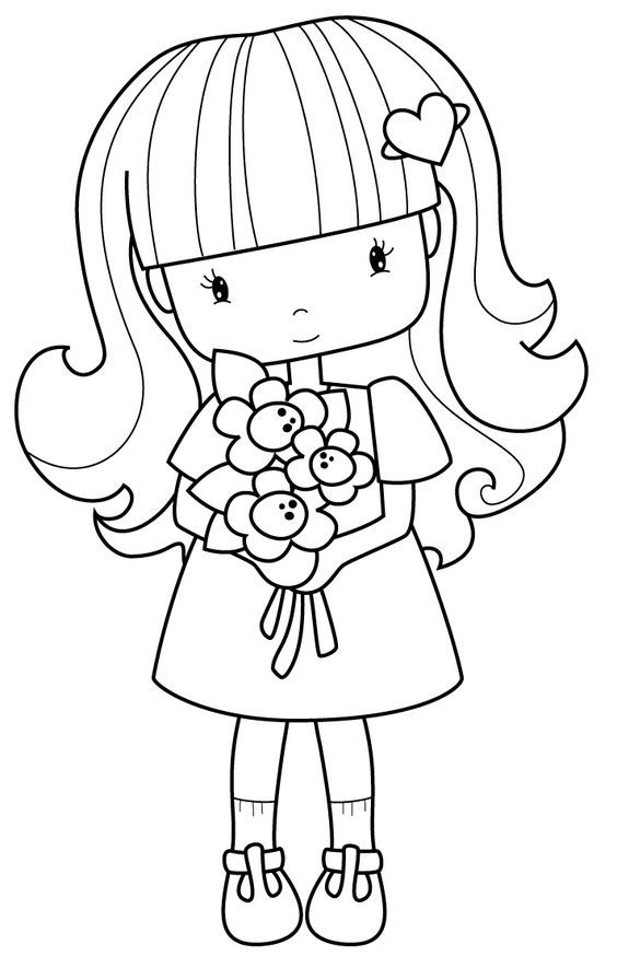 Dibujos sin color coloring pages for girls coloring pages coloring books