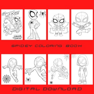 Spidey and his amazing friends coloring book for kids