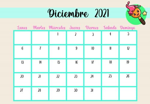 Bonitos calendarios unicornios